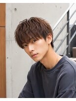MEN's Baguz MEN'Sカット/ MEN'Sパーマ/ MEN'Sカラー 韓国風マッシュニュアンスパーマ束感ウェーブメンズヘア