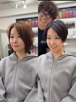 メモリーズ 銀座(Memories)&nbsp;30代40代50代絶壁解消前髪あり小顔前下がりショートボブ【下村】