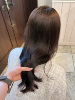 Lidee 【三宮/元町】顔周り似合わせカット レイヤーカット 髪質改善 艶ブラウンロング/レイヤーカット/神戸/三宮