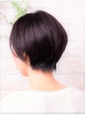毛先パーマの黒髪ウォーターフォールにことりベージュハイライト