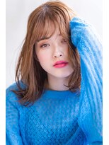 メーヴェ(Mowen) mowen 南堀江ミルクティーベージュxアディクシーxラフウェーブ
