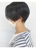 小顔ショート/ショートグラ/黒髪/白髪染め/30代40代50代60代/
