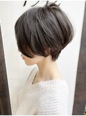 《knit銀座》大人黒髪20代30代40代ショートボブ丸み前下がり