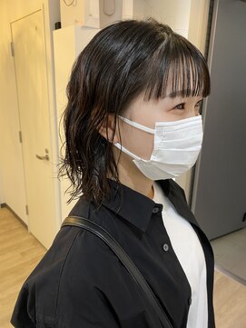 エンリー(ENlee) 【とまべち】ワイドバング×くしゃくしゃパーマ