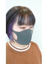 ガレリアエレガンテ 尾張旭店(GALLARIA Elegante)&nbsp;ミニボブ×イヤリングカラー×パープル