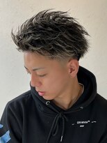 ビーテックバイゼン 山科店(B-TECH by Zen)&nbsp;ツーブロック短髪モテるスーツ束感メッシュシークレットパーマ