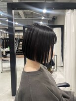 ディセンシー(Dicency) 【chika Style】ブルーブラック × ミニボブ