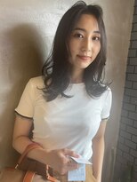 イキプラスディードットログ 大和八木駅前店(ikii+D.Log) レイヤーカット ミディアムヘア 黒髪