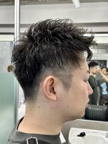 クロムトウキョウ ザ バーバー ネオン 新宿店(CHROM TOKYO the Barber ne/on)&nbsp;アップバングショート/ツーブロック