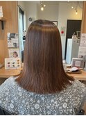 髪質改善ストレート×ミディアムボブ