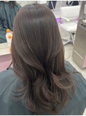 チョコブラウン♪ 透明感カラー 韓国くびれヘア