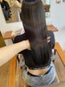 【新規】《更にダメージレス》カット+酸性ストレート+カラー　￥25300