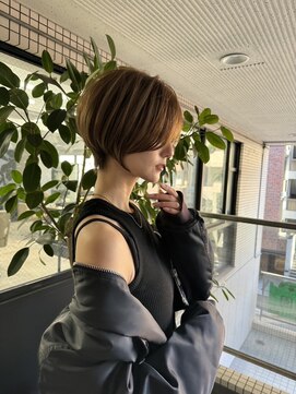 ネイロ 北千住(NeiRo) ショートカットショートボブレイヤーボブブリーチなしカラー