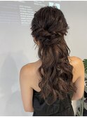 【結婚式ヘアセット】