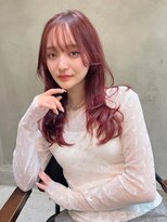 ロジッタ(ROJITHA)&nbsp;【ROJITHA原宿表参道】ピンクブラウン×顔周りレイヤー