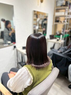 エス 大阪梅田店(es) 髪質改善縮毛矯正×似合わせカット【ボブ】