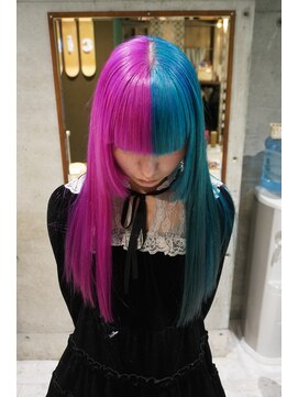 シィーム(cime) ビビットピンク×ターコイズ　デザインカラー