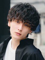 フィフス 神南(fifth)&nbsp;波巻きツイストスパイラルパーマツーブロックメンズマッシュヘア