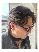 シー バイリリア メンズサロン(siie by LILIA.)&nbsp;ハイライト×パーマスタイル