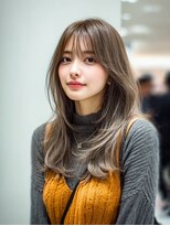 ダル 渋谷/表参道(DAL.)&nbsp;バタフライレイヤーロングレイヤーハイトーングレージュブリーチ