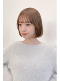 《ナチュラルベージュ×ワンカールボブ♪》
