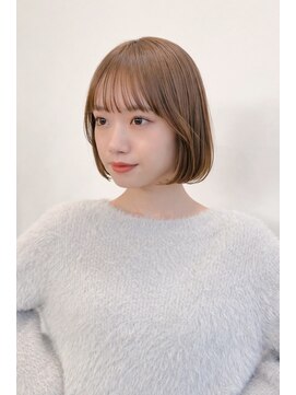 ジーナ 渋谷神南(Zina) 《ナチュラルベージュ×ワンカールボブ♪》