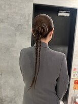 ガーデントウキョウ(GARDEN Tokyo)&nbsp;ヘアアレンジ/ヘアセット/編み下ろしアレンジ/リボンアレンジ