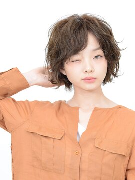 ヘアメイク アース 古川店(HAIR&MAKE EARTH) クセ毛風ルーズショート