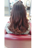 アグ ヘアー ビオラ 弘前駅前店(Agu hair viola) グラデーション　ブラウン　レッド　ピンク