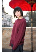【coma中野】切りっぱなしてない顔周りを切り込んだボブ