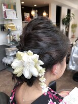 サロンドジュネ(salon de JUNE)&nbsp;浴衣編み込みヘアアレンジ