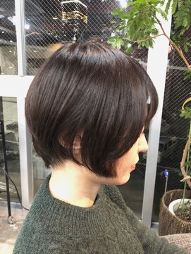 ルーファス 恵比寿 渋谷(Ruufus) 大人女性人気の丸みショートボブ【Ruufus恵比寿渋谷】314b8