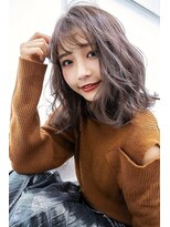 アンジェリカ JR和歌山駅前店(ANGELICA)&nbsp;ANGELICA シースルーバング　レイヤーボブ　ラベージュ