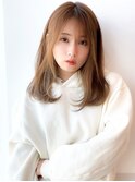 《Agu hair》お手入れ簡単★毛先ワンカールセミロング