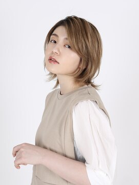 デイジー インデックスヘア 大島店(DAISY index hair) ウルフレイヤー ボブルフ くびれミディ ひし形 レイヤーカット