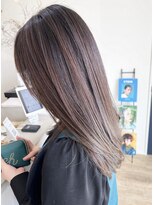 アーブル ヘアーアンドメイク(ARBRE) ベージュハイライトブリーチダブルカラーミディアム