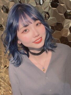 ハンナ 札幌(HANNAH) #ケアブリーチ#髪質改善#インディゴブルー