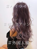 ソーエン バイ ヘッドライト 天文館店(soen by HEADLIGHT)&nbsp;ハイライト×ピンクアッシュ