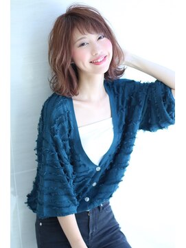 オーロ 緑地公園店(ORO) 外ハネボブの小顔ブランジュくびれフレンチボブ