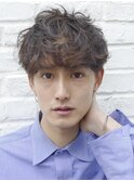メンズマッシュパーマニュアンスパーマスパイラルパーマ刈り上げ