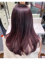 パール(PEAR+L)&nbsp;酸性ストレート × 艶カラー lavender