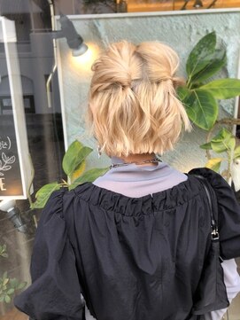 ヘアー ラボ(hair labo) 【hair labo.】ハーフツインセット