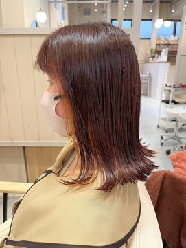 シダ(sida) 「イヤリングカラー 外ハネオレンジ」 鹿毛