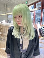 ヲタク(wotaku.)&nbsp;ペールグリーンミントグリーンハイトーンカラーダブルカラー