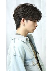 韓国ヘア　コンマバング　毛流れヘア　ニュアンスパーマ