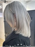 前上がりのカットラインが可愛い！_white silver_