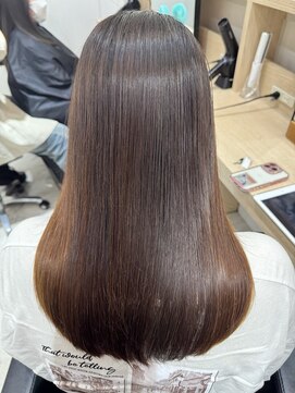 エヌ 北千住(N) カット+艶カラー+低負担縮毛矯正+TOKIOインカラミトリートメント