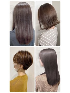 美容室フルール 20代30代40代髪質改善トリートメント艶感ストレート透明感