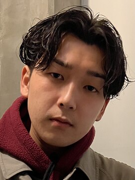 ヘアカロン 熊本本店(Hair CALON) メンズカットパーマニュアンスパーマセンターパート熊本