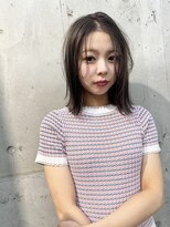 ラニヘアサロン(lani hair salon)&nbsp;ダークグレージュ/外ハネボブ/透明感カラー【大名/天神】